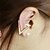 cheap Earrings-Women&#039;s Clip on Earring Statement Personalized Earrings Jewelry White / Black / Gold For