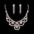 abordables Parures de Bijoux-Femme Set de Bijoux Strass Mode Mariée Strass Colliers décoratifs Boucles d&#039;oreille Pour Mariage Soirée Occasion spéciale Anniversaire