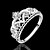 cheap Rings-Statement Ring Silver Silver Plated Ladies Fashion 7 8 / Women&#039;s