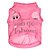 abordables Ropa para perro-Gato Perro Camiseta Letra y Número Cosplay Ropa para Perro Azul Rosa Disfraz Terileno XS S M L