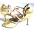 Χαμηλού Κόστους Latin Παπούτσια-Γυναικεία Παπούτσια Χορού Παπούτσια χορού λάτιν Παπούτσια σάλσα Τυπικά Παπούτσια Πέδιλα Προσαρμοσμένο τακούνι Εξατομικευμένο Ασημί / Χρυσό / Κόκκινο / Εσωτερικό / Εξάσκηση / Επαγγελματική