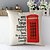 Недорогие Наволочки-Лондон телефонной будки с рисунком хлопок / лен декоративная подушка крышка