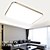 cheap Ceiling Lights-64W Flush Mounte LED Light Modern  Aluminum Sitting Room Bedroom Lamp Rectangle Iphone 5  Shape  with Light Ajustable