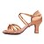 cheap Latin Shoes-Women&#039;s Latin Shoes / Ballroom Shoes Satin Sandal Buckle Customized Heel Customizable Dance Shoes Camel / Brown / Suede / Indoor / Professional