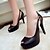 abordables Tacones de mujer-Mujer Zapatos Semicuero Primavera Verano Otoño Tacón Stiletto Hebilla para Vestido Negro Beige