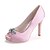 cheap Wedding Shoes-Women&#039;s Silk Spring / Summer Stiletto Heel Pink / Champagne / Ivory / Wedding / Party &amp; Evening