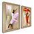 cheap Framed Arts-Oil Painting Decoration People Hand Painted Natural Linen with Stretched Framed - Set of 2