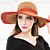 abordables Chapeaux de fête-Femme Vannerie Casque-Décontracté / Extérieur Chapeau 1 Pièce Head circumference 57cm