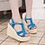 cheap Women&#039;s Sandals-Women&#039;s Shoes Heel Wedges / Heels / Peep Toe / Platform Sandals / Heels Outdoor / Dress / Casual Black / Blue / Red