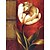 cheap Framed Arts-Framed Oil Painting - Floral / Botanical Acrylic Oil Painting