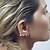 preiswerte Ohrringe-Damen Klips - Personalisiert, Simple Style Gold Für