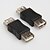 זול כבלי USB-USB 2.0 סוג נקבה לנקבת כבל מצמד כבל מתאם מצמד מחבר ממיר מאריך מחליף