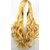 abordables Perruques de déguisement-Perruque Synthétique Bouclé Style Sans bonnet Perruque Blond Jaune Cheveux Synthétiques Femme Blond Perruque Perruque de Cosplay