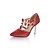 cheap Women&#039;s Heels-Women&#039;s Shoes Customized Materials Spring / Summer Heels Stiletto Heel Sequin / Sparkling Glitter / Buckle Silver / Red / Golden / Dress