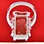 tanie Modne pierścionki-Męskie Pierścień oświadczenia Kryształ Czerwony Zielony Szampański Srebrny Kwadrat Geometric Shape damska Moda Impreza Biżuteria