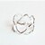 cheap Rings-Men&#039;s Women&#039;s Band Ring Silver Golden Alloy Heart Love Heart Fashion Daily Casual Sports Costume Jewelry