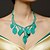 Недорогие Колье-вечеринка / специальный случай зеленые листья ожерелья классический женский стиль