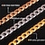 cheap Jewelry Sets-Chain Bracelet Chain Necklace For Men&#039;s Women&#039;s Party Gift Daily Rose Gold Platinum Plated Gold Plated Cuban Gold Silver Rose Gold