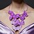 halpa Kaulakorut-party / erikoinen violetti perhosia kaulakorut