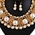 cheap Jewelry Sets-XIXI  Women Latest Fashion Alloy Rhinestone Imitation Pearl Necklace/Earrings Sets