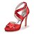 tanie Hochzeitsschuhe-Women&#039;s Satin Spring / Summer Stiletto Heel Red / Blue / Pink / Wedding / Party &amp; Evening