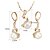 cheap Jewelry Sets-Women&#039;s Crystal Jewelry Set Twisted Ladies Pearl Crystal Imitation Pearl Earrings Jewelry For Wedding Party Daily Casual / Cubic Zirconia
