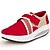 cheap Women&#039;s Slip-Ons &amp; Loafers-Women&#039;s Platform Wedge Heel Crib Shoes Casual Office &amp; Career Magic Tape Canvas Summer Winter Red / Blue / Green