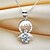 cheap Necklaces-Women&#039;s Charms Pendants Sterling Silver Crystal Zircon Cubic Zirconia Platinum Plated Geometric Fashion JewelryWedding Party Daily Casual