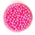 cheap Beads &amp; Jewelry Making-Beadia 100g(Approx 1000Pcs)  ABS Pearl Beads 6mm Round Hot Pink Color Plastic Loose Beads For DIY Jewelry Making