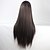 halpa Räätälöidyt peruukit-Synteettiset peruukit Pilailuperuukit Suora Suora Epäsymmetrinen leikkaus Peruukki Pitkä Ruskea Synteettiset hiukset Naisten Luonnollinen hiusviiva Ruskea