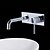 cheap Bathroom Sink Faucets-Bathroom Sink Faucet - Standard / Wall Mount Chrome Wall Mounted Two Holes / Two Handles Two HolesBath Taps