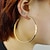 cheap Earrings-Women&#039;s Hoop Earrings Statement Jewelry Fashion Alloy Circle Jewelry
