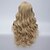 זול פאות סינתטיות-פאות סינתטיות גלי גלי עם פוני פאה בלונד ארוך בלונד שיער סינטטי בגדי ריקוד נשים בלונד