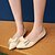 זול נעלים שטוחות לנשים-נשים נעליים עור פטנט אביב קיץ סתיו שטוח פפיון עבור קזו&#039;אל שחור בז&#039; אדום