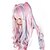abordables Perruques de déguisement-Perruque Synthétique Bouclé Cheveux Colorés Rose Femme Sans bonnet Perruque de carnaval Perruque Halloween Perruque Lolita Cheveux