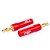 cheap Audio Cables-JSJ® DIY Banana Plug Speaker Audio Plug Copper Gold-Plated(Aperture ∅3.8mm Red+Black 2PCS)