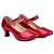 abordables Zapatos de salón y de baile moderno-Mujer Moderno Salón Brillantina Lentejuelas Tacones Alto Entrenamiento Principiante Interior Hebilla Tacón Bajo Rojo Rosa Plata Azul Oro