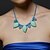 baratos Colares-festa / ocasião especial folhas azuis colares estilo feminino clássico