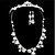 levne Sady šperků-Dámské Sady šperků Korunka Pro nevěstu Štras Umělé diamanty Náušnice Šperky Pro Svatební Párty / Náhrdelníky