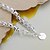 abordables Bracelet-Chaînes Bracelets Plaqué argent dames Classique Bracelet Bijoux Forme Géométrique pour Regalos de Navidad Mariage Soirée Décontracté Quotidien