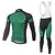 cheap Men&#039;s Clothing Sets-Cycling Jersey with Tights Men&#039;s Long Sleeve Bike Breathable Quick Dry Moisture Permeability Reflective Strips Back Pocket Sweat-wicking