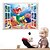 voordelige Muurstickers-Cartoon Wall Stickers 3D Muurstickers Decoratieve Muurstickers,PVC Materiaal Verwijderbaar Huisdecoratie Muursticker
