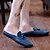 Χαμηλού Κόστους Αντρικά Clogs &amp; Mules-Ανδρικά Παπούτσια άνεσης Άνοιξη / Καλοκαίρι Causal Σαμπό &amp; Mules Δέρμα Λευκό / Μαύρο / Μπλε / Φούντα / Φούντα