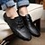 ieftine Oxfords Bărbați-Bărbați Pantofi Piele Primăvară Vară Toamnă Iarnă Confortabili Oxfords Dantelă Pentru Casual Negru Maro
