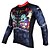 cheap Women&#039;s Cycling Clothing-ILPALADINO Men&#039;s Long Sleeve Cycling Jersey Winter Summer Polyester Black Cartoon Bike Jersey Top Mountain Bike MTB Road Bike Cycling Ultraviolet Resistant Quick Dry Breathable Sports Clothing Apparel