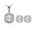 abordables Parure Bijoux-Cristal Cristal haut de gamme Parure de Bijoux Rétro Vintage Soirée Travail Simple Zirconium Imitation Diamant Des boucles d&#039;oreilles Bijoux Dorée Rose / Argent Pour 1 set / Boucles d&#039;Oreilles