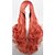 halpa Räätälöidyt peruukit-Synteettiset peruukit Kihara Tyyli Suojuksettomat Peruukki Punainen Synteettiset hiukset Naisten Punainen Peruukki Cosplay-peruukki