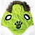 billiga Hundkläder-Katt Hund Kappor Huvtröjor Bokstav &amp; Nummer Mode Utomhus Vinter Hundkläder Grön Kostym Cotton XS L