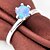 Χαμηλού Κόστους Μοδάτο Δαχτυλίδι-Ανδρικά Γυναικεία Γιούνισεξ Δακτύλιος Δήλωσης Κρυστάλλινο Μπλε Ροζ Συνθετικοί πολύτιμοι λίθοι Ασημί Circle Shape Geometric Shape Κλασσικό