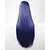 preiswerte Kostümperücke-Cosplay Perücken Synthetische Perücken Glatt Gerade Perücke Blau Synthetische Haare Damen Blau